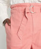 Picture of BEVERLY BELTED PAPER BAG SHORTS IN BLUSH COTTON